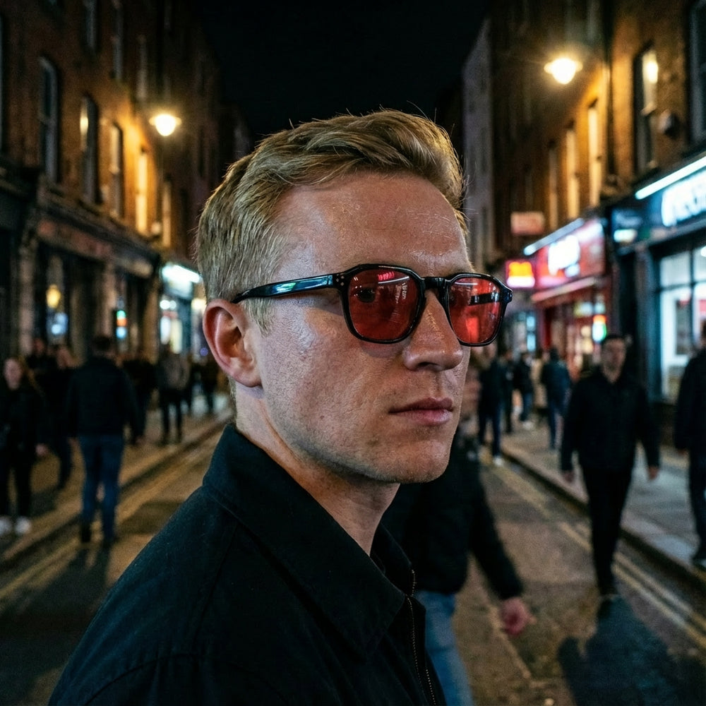 Gafas Sexton con Filtro Rojo para Bloqueo de Luz Azul y Sueño Profundo