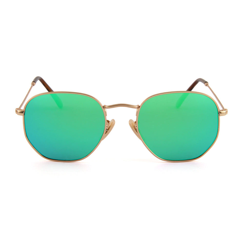 Sherman Gold - Green Mirror Lenses