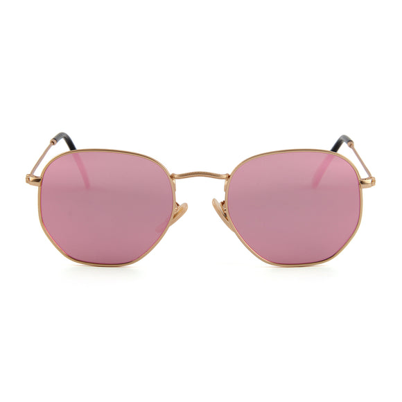 Sherman Gold - Pink Mirror Lenses