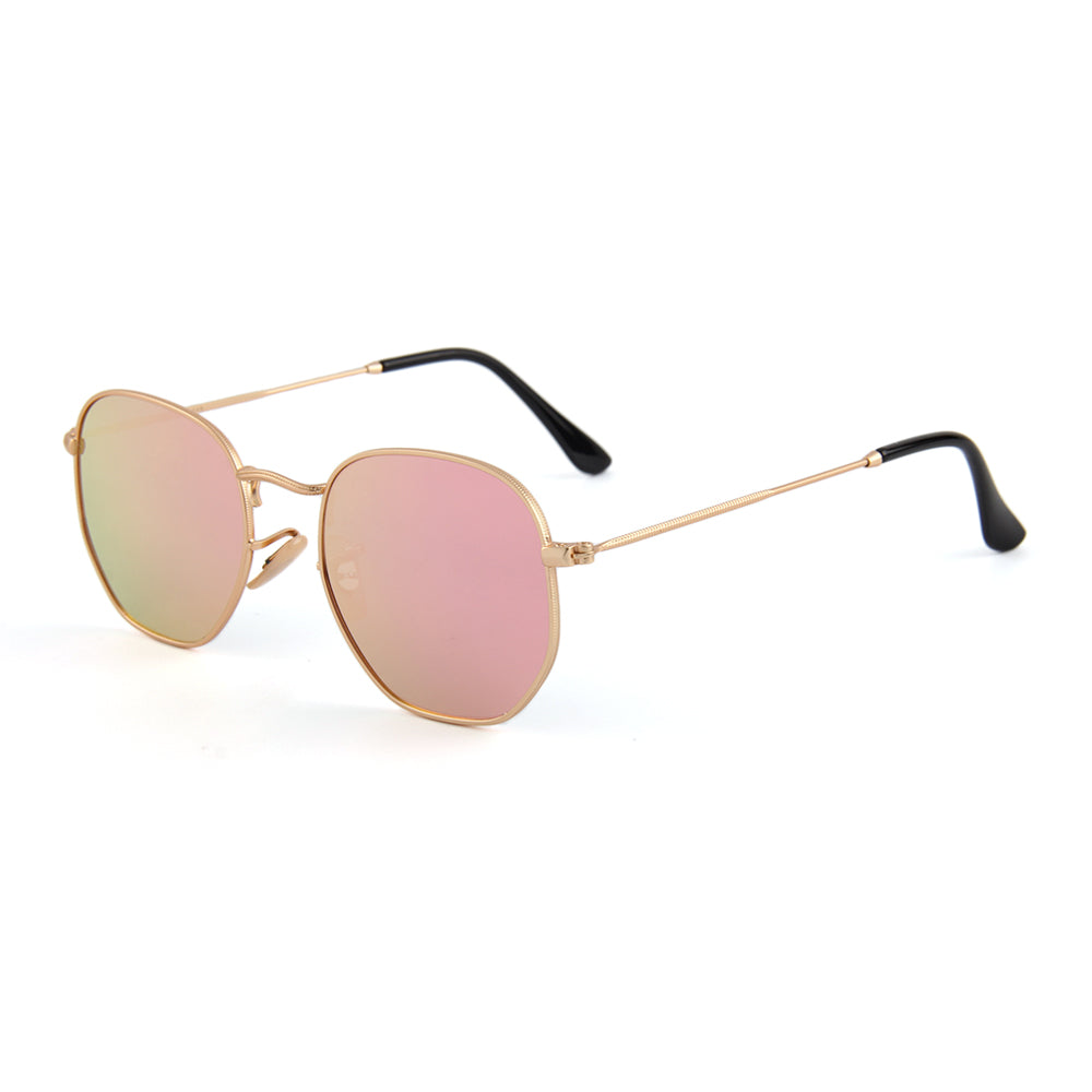 Sherman Gold - Pink Mirror Lenses